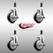 Service Caster 5 Inch 316SS Black Poly Swivel 1-3/8 Inch Expanding Stem Caster Set Brake SCC SCC-SS316EX20S514-PPUB-BLK-TLB-138-4 - alternate 4